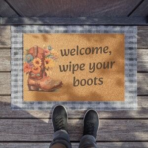 Doormat with classic country or southern charm
